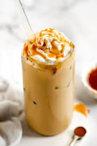 Iced caramel coffee