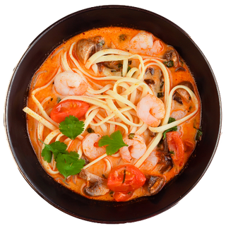 Том-ям удон с креветками