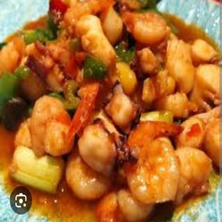 95.Frutti di mare con verdure frutti