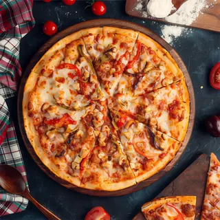 Pizza Pompeya bbq crispy