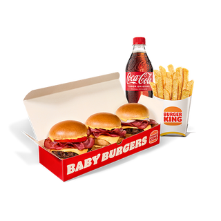 Menu Baby Burgers Bacon cheddar 