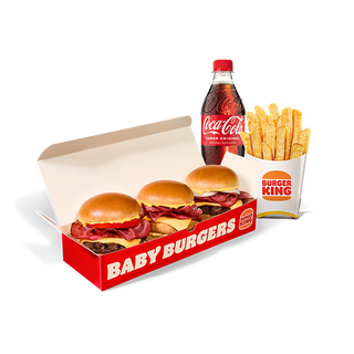 Menu Baby Burgers Bacon cheddar 