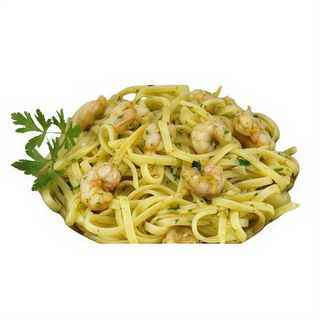 Tallarines Gambas Al Ajillo