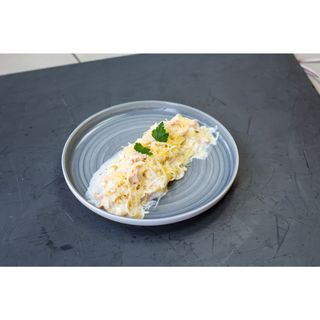 Феттучини с лососем