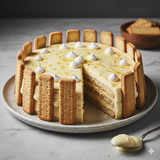 Tarta De Galletas Y Mousse De Limón