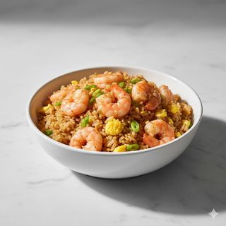 92 - Riso saltato con gamberi e uova 虾仁炒饭