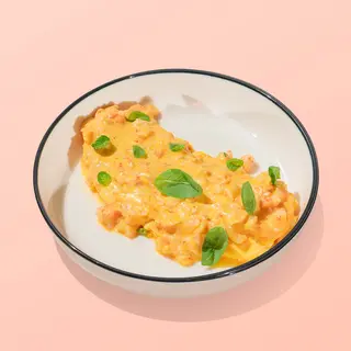 Omletă franceză cu creveți