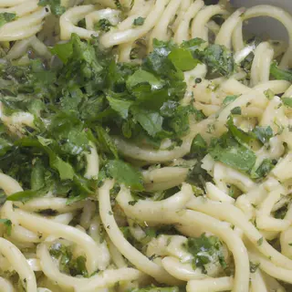 Aglio E Olio Con Pasta Fresca