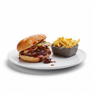 Телешки чийзбургер