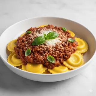 Raviolis A La Boloñesa