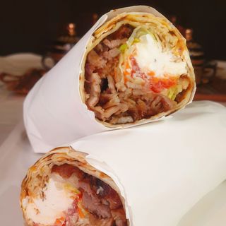 Durum kebab de pollo.