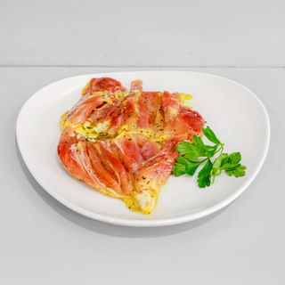 1 coscia di pollo aperta con salsa al basilico