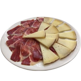 Jamón reserva y queso curado