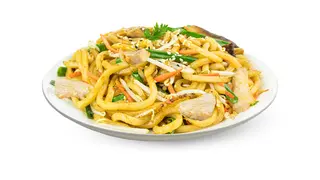 Udon z krewetkami