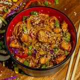 ბრინჯის ლაფშა ქათმის ხორცით