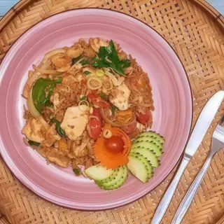 Kao Pad Boran Con Pollo