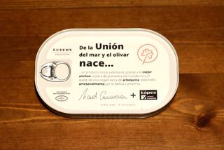 Anchoa de costera,  dashi y regañá