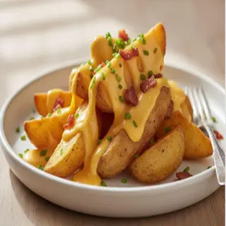 Patatas con cheddar