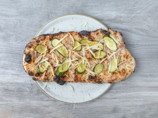 Pizza fumè alle zucchine