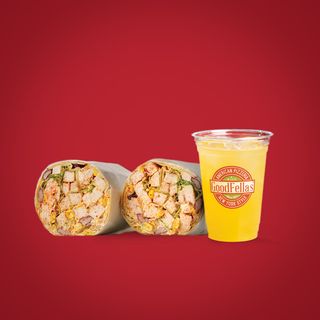 Chicken Caesar Tortilla + Cijeđena pomorandža