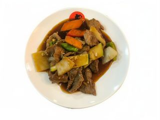 Ternera Salteada con salsa ostra