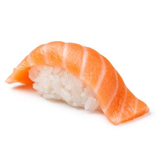 Nigiri de salmón y langostino (6 uds.)