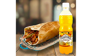 PITA KRAFT CHICKEN GYROS XL + CELESTYNKA POMARAŃCZOWA