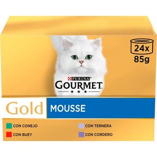2.04 KG Gourmet Gold Mousse Sabores Variados - Multipack