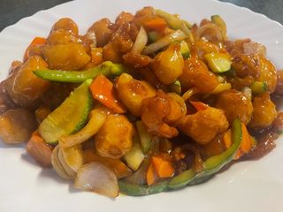 172.Панирани скариди със зеленчуци (500г)