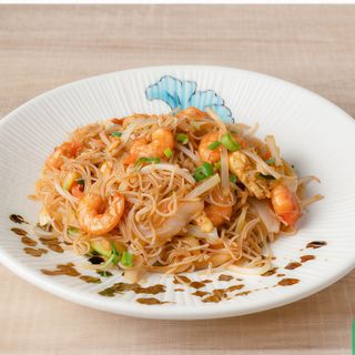 Fideo De Arroz Con Gambas