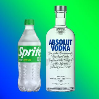 Absolut vodka and sprite