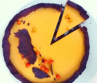 Обліпихово-шоколадний тарт