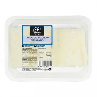 Taco Bacalao Desalado Carrefour Bandeja 300 Gr.
