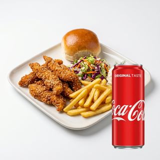 Obrok pileći prstići + Coca Cola 033