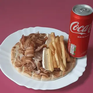 Menù Pita kebab patatine