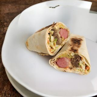 Mixed Shawarma with Double Sausage