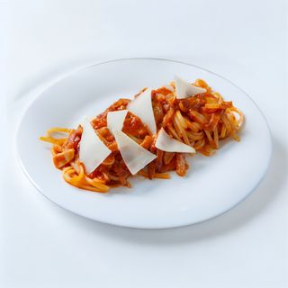 Spaghetti all'Amatriciana (picant)