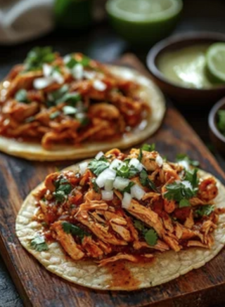 Tacos Tinga De Pollo (3 Uds.)