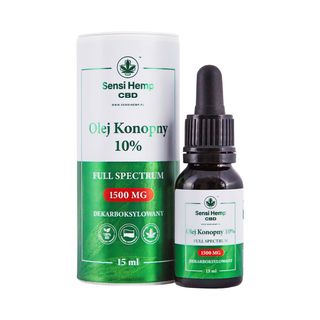Olejek CBD 10% Dekarboksylowany 15ml Sensi Hemp