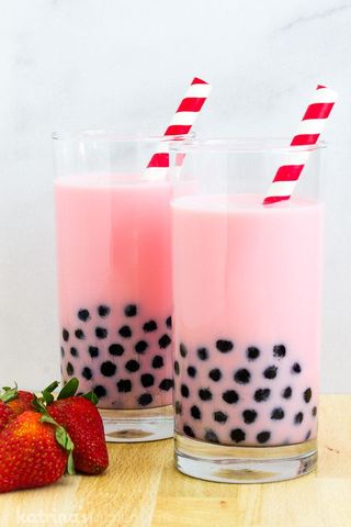 Milk tea boba - Strawberry