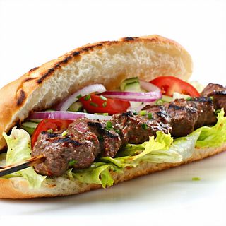 Kebab de vita in chifla