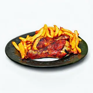 Chips Chicken plus mango juice
