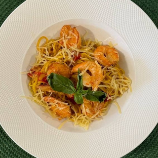 Гостра паста з креветками (300г)