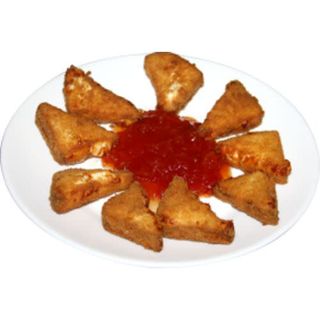 Queso Frito Con Mermelada De Arándanos