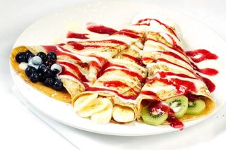 Блины с фруктами