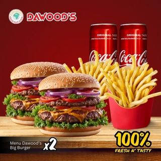 Menu Dawood's Big Burger X2