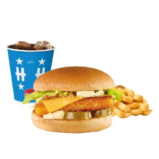 Бургер с филе от риба меню