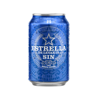 Estrella de Levante 0,0 Cerveza Lata 33 cl