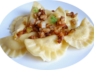 Pierogi ruskie (8 szt.) z cebulką
