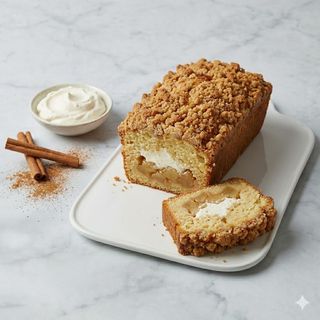 Bauletto crumble alla mela, cannella e crema chantilly  500 g